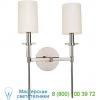 Amherst two light wall sconce 8512-pn hudson valley lighting, настенный светильник бра