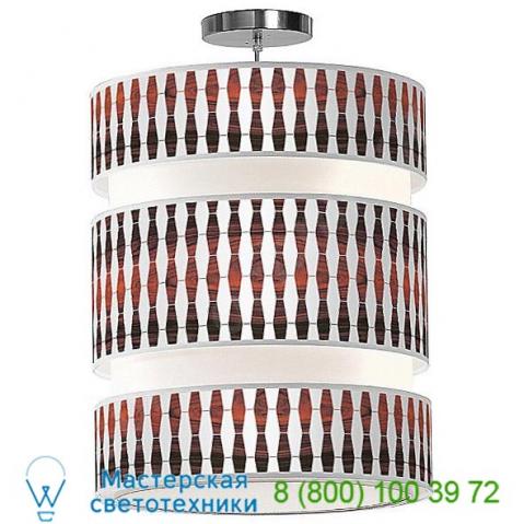 Weave 1 triple tiered pendant light jd_weave1_mahogany_lena16 jefdesigns, светильник