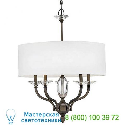 4005pn surrey chandelier with shade hinkley lighting, светильник