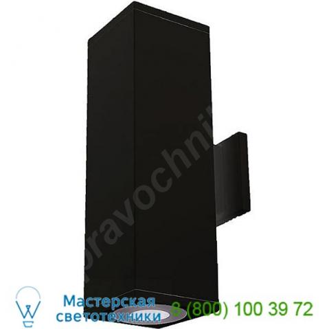 Wac lighting cube architectural ultra narrow led up and down wall sconce dc-wd05-u827b-bk, уличный