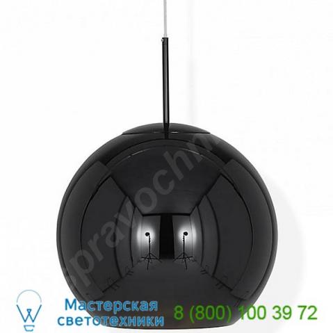 Tom dixon black copper shade pendant light mss02rbkul, светильник