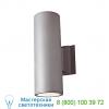 1014 4 inch cyl outdr 2 light led wall sconce(grey)-open box dals lighting ob-1014-2ledra1-sg