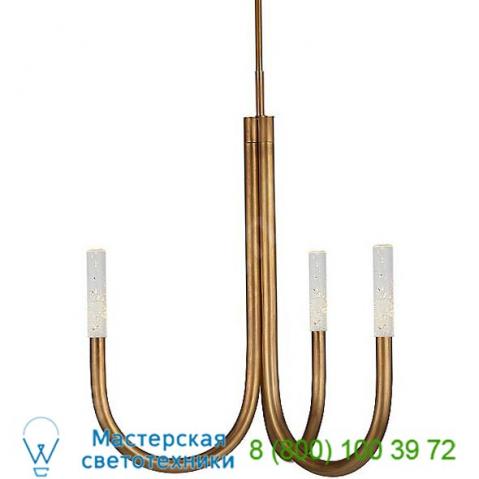 Rousseau led chandelier visual comfort kw 5580ab-sg, светильник