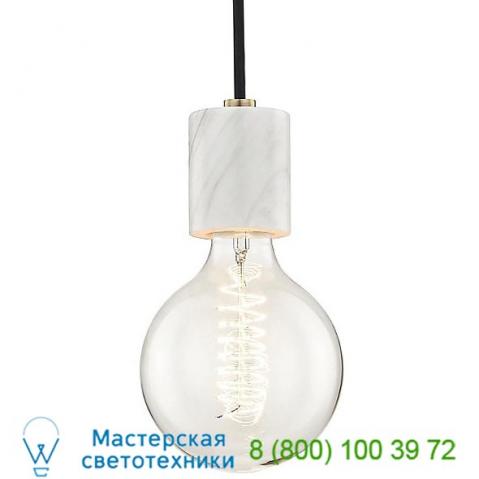 Asime mini pendant light h120701-agb mitzi - hudson valley lighting, светильник