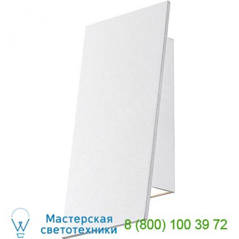 Ob-2361. 98-wl sonneman lighting angled plane narrow downlight outdoor sconce (wht)-open box