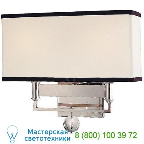 5642-pn hudson valley lighting gresham park two light wall sconce, настенный светильник бра