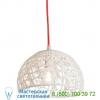 Trama 2 pendant light trama 2 white/yellow cable in-es art design, светильник
