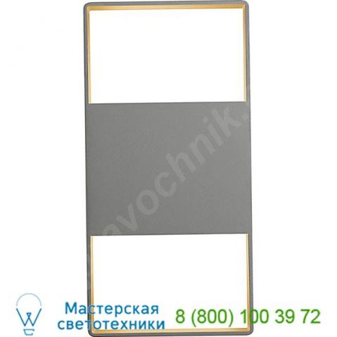 Light frames up down outdr led wall sconce(gry/sml)-open box ob-7202. 74-wl sonneman lighting