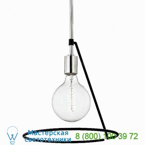 Dana angled pendant light h245701-agb/wh mitzi - hudson valley lighting, светильник