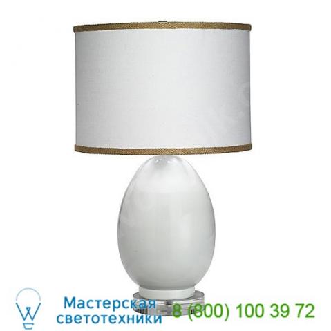 Jamie young co. Small egg table lamp 1egg-smwh-2drum-t966sm, настольная лампа