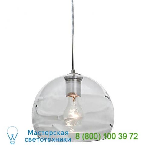 Besa lighting  spirit pendant (clear/satin nickel/10 in) - open box return, светильник