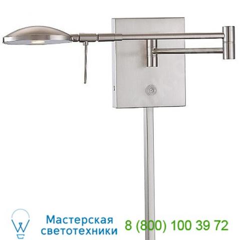 P4338-077 georges reading room p4338 led swing arm wall lamp george kovacs, бра