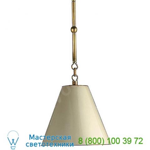 Goodman mini pendant (white with brass/brass) - open box  visual comfort, светильник