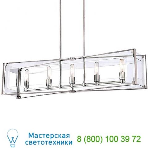 Crystal-clear 5 light linear suspension  george kovacs, светильник