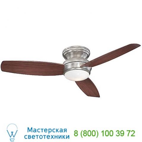 Minka aire fans f593l-pw concept traditional outdoor flush mount ceiling fan, светильник