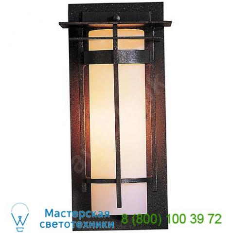 305992-1016 hubbardton forge banded outdoor wall sconce, уличный настенный светильник