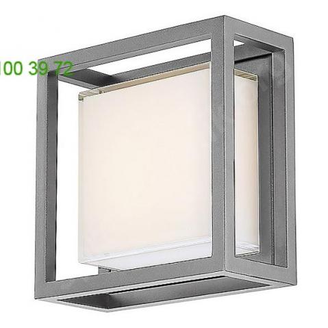 Ws-w73608-bz framed led square outdoor wall sconce modern forms, уличный настенный светильник