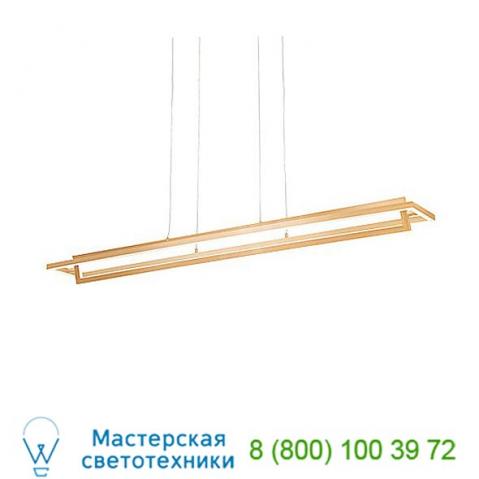 Mondrian led linear suspension light (soft gold) - open box return  kuzco lighting, светильник