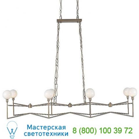 Varaluz 314n06hg bodie led linear suspension light with opal white glass, светильник