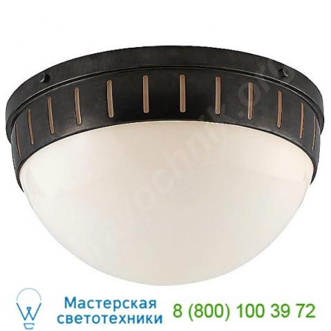 Visual comfort tob 4084an-wg hicks flush mount ceiling light, потолочный светильник