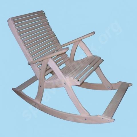 Деревянное кресло качалка (жёсткое)