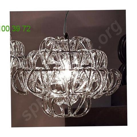 Ob-giogali-sp-35-e26-cr/tr-cr vistosi giogali sp 35 pendant light (crystal/transparent) - open box