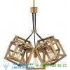 Fr42444pni fredrick ramond ensemble square chandelier, светильник