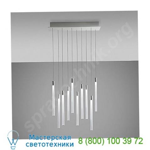 Tooby 10 light rectangular multispot pendant fabbian , светильник