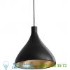 Pablo designs swell medium pendant light (black with brass) - open box return, светильник