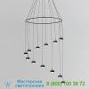 Seed design sld-1010pc12-brs dora p12 multi-light pendant light, светильник