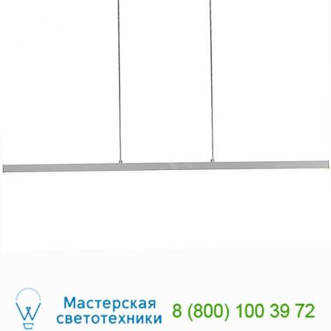 Kuzco lighting  vega led linear suspension light (brushed nickel/56-in) - open box, светильник