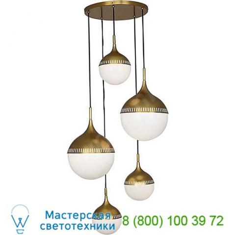 Rio multipoint 5 light chandelier 791 robert abbey, светильник