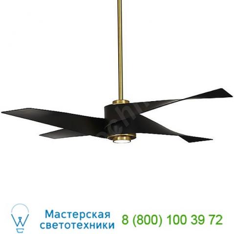 Artemis iv ceiling fan minka aire fans f903l-bn/sl, светильник