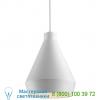 Koma taisho led pendant light (satin white w/white silk covered cord/incandescent) - open box