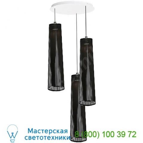 Soli chan 24/3 wht solis 3 chandelier pablo designs, светильник