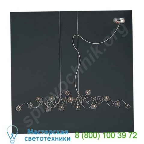 Cube hl 14 linear suspension light harco loor design, светильник