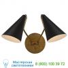 Arn 2059hab-blk visual comfort clemente double wall sconce, настенный светильник бра