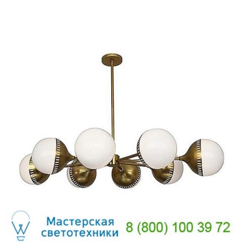 790 rio oval 8 light chandelier robert abbey, светильник