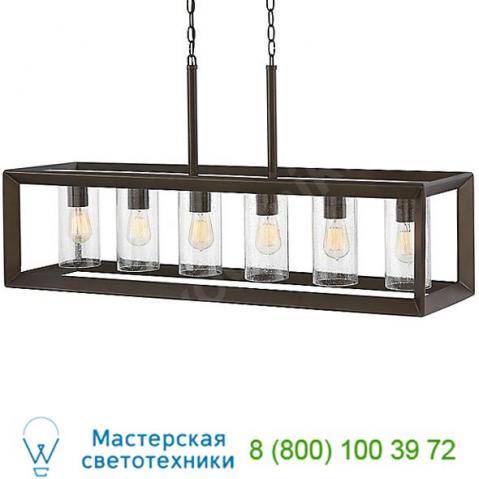 29306wb rhodes outdoor linear suspension light hinkley lighting, уличный подвесной светильник