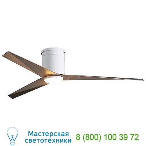 Eliza-hlk led hugger ceiling fan ekhlk-bn-bw atlas fan company, светильник