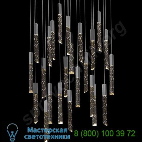 2952. 01 trinity round cluster led pendant light sonneman lighting, светильник