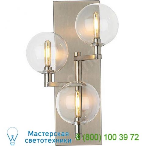 700wsgmbtcr-led927 gambit triple led wall sconce tech lighting, настенный светильник бра