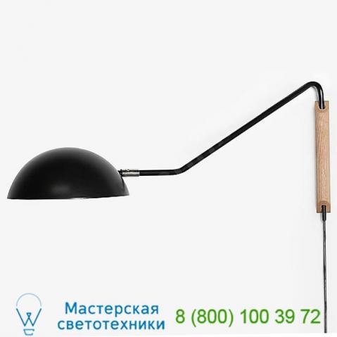 Sdl-48-blk andrew neyer swing dome wall light, бра