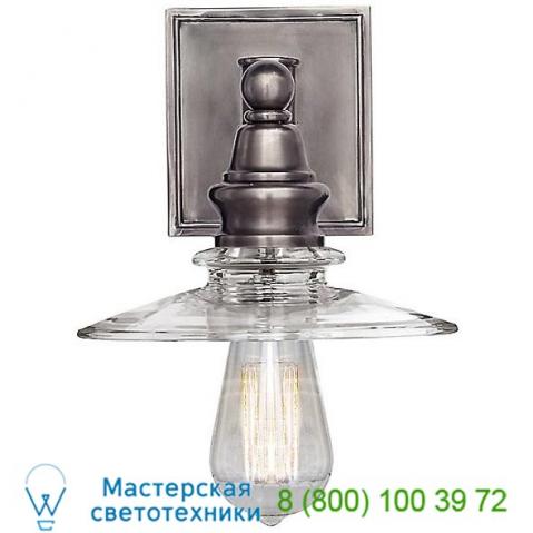 Covington wall sconce with clear glass visual comfort chd 2473ab-cg, настенный светильник