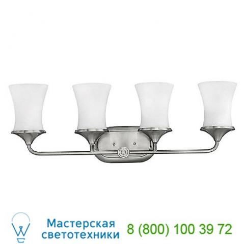 Hinkley lighting thistledown 4 light bath light 51804pn, светильник для ванной