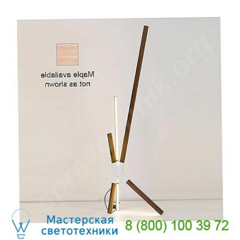 Middle bang floor or table lamp (white/maple) - open box stickbulb, светильник