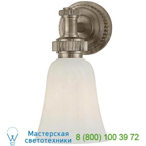 Visual comfort chd 2462an-wg ruhlmann single bath wall sconce, настенный бра