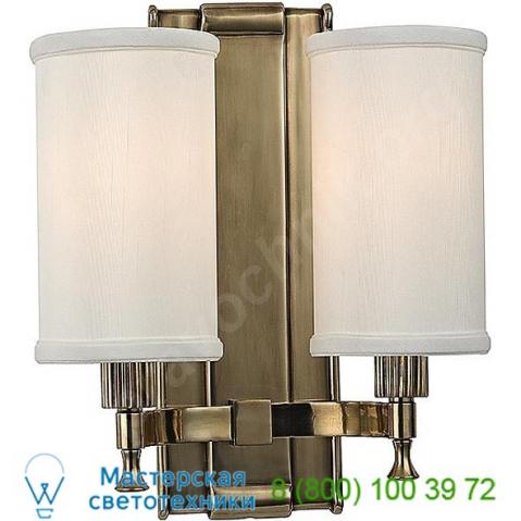 Hudson valley lighting 1122-pn palmdale two light wall sconce, настенный светильник бра