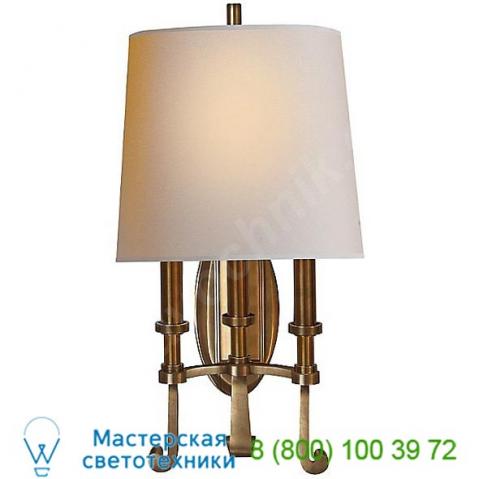 Visual comfort tob 2137br/hab-np calliope 3-light wall sconce, настенный светильник