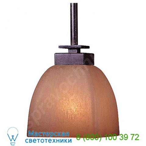 Lineage mini drop rod pendant light (iron oxide/venetian scavo) - open box return minka-lavery